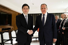 О встрече Министра иностранных дел Российской Федерации С.В.Лаврова с Министром иностранных дел КНР Цинь Ганом О встрече Министра иностранных дел Российской Федерации С.В.Лаврова с Министром иностранных дел КНР Цинь Ганом